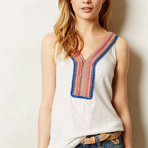 Anthropologie Akemi + Kin Sloane Tank in Teal S - Small - Picture 4 of 5